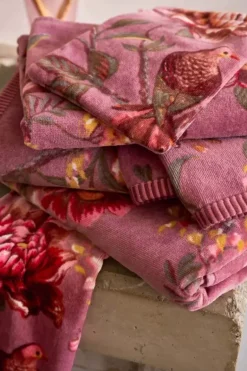 Badhanddoek Secret Garden Mauve 55X100Cm