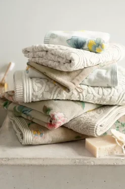 Badhanddoek Set/3 Les Fleurs 55X100 Cm