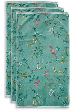 Badhanddoek Set/3 Les Fleurs 55X100 Cm