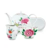 Blushing Birds Thee Set/4 Wit