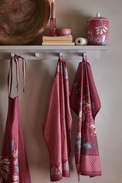 Flower Festival Apron Dark Pink