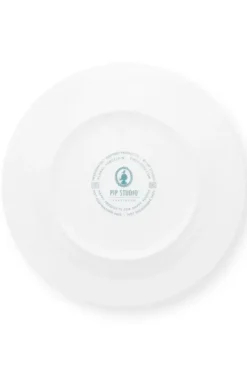 Flower Festival Dinerbord Rood/Lichtblauw 26.5 Cm