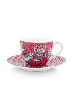 Flower Festival Espresso Kop & Schotel Donker
