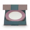Flower Festival Set/4 Dinerborden Rood/Licht 26.5Cm