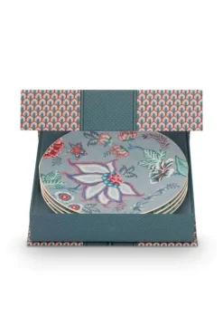 Flower Festival Set/4 Gebaksborden Licht 17Cm