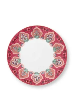 Flower Festival Set/4 Ontbijtborden Donker 21Cm