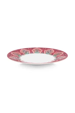 Flower Festival Set/4 Ontbijtborden Donker 21Cm