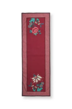 Flower Festival Table Runner Dark Pink