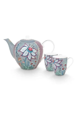 Flower Festival Thee Set/3 Groot Licht