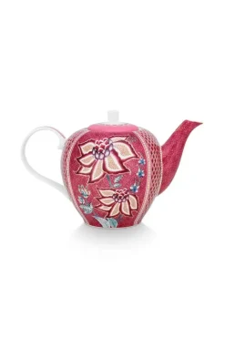Flower Festival Theepot Groot Donker