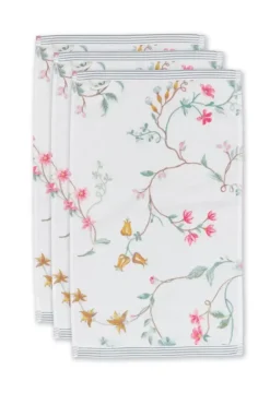 Gastendoek Set/3 Les Fleurs 30X50 Cm