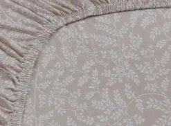 Hoeslaken Leafy Khaki