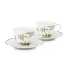 Jolie Set/2 Espresso Kop & Schotel Dots Gold