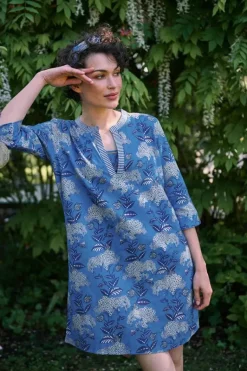 Jurk Flora Firenze Kobalt