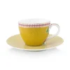 La Majorelle Espresso Kop & Schotel Geel