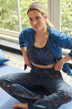 Lange Flared Sportlegging Isola Donker
