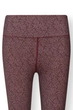 Lange Sportlegging Leafy Dots Terra