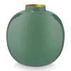 Metalen Vaas Donker 23 Cm