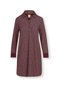 Nachthemd Lange Mouw Leafy Dots Terra