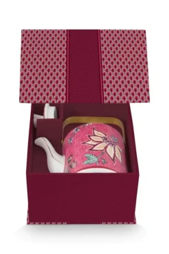 Oriental Flower Festival Theepot Donker Medium