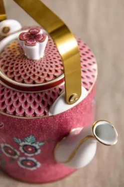Oriental Flower Festival Theepot Donker Medium