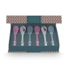 Oriental Flower Festival Set/6 Theelepels