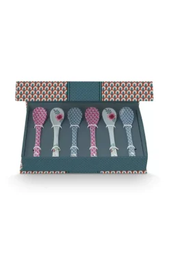 Oriental Flower Festival Set/6 Theelepels