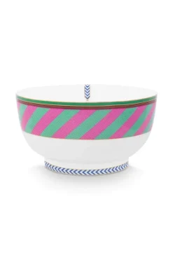 Pip Chique Stripes Kom Roze/Groen 20.5Cm