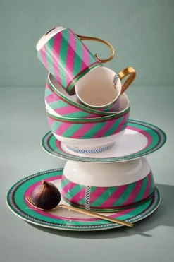 Pip Chique Stripes Kom Roze/Groen 20.5Cm