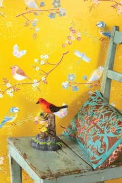 Pip Studio Early Bird Vliesbehang Geel