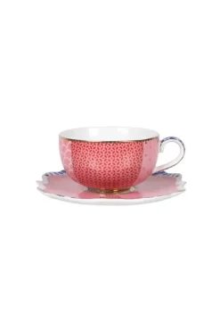 Royal Multi Espresso Kop & Schotel Roze