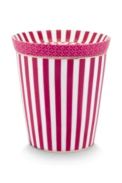 Royal Stripes Mok & Theetip Donker