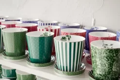 Royal Stripes Mok Bloemen & Theetip