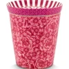 Royal Stripes Mok Bloemen & Theetip Donker