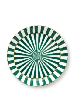 Royal Stripes Mok Stippen & Theetip Groen