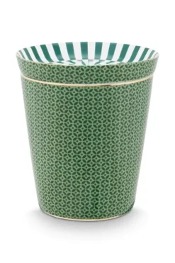 Royal Stripes Mok Tegels & Theetip Groen