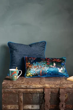 Sierkussen Quilted Donkerblauw