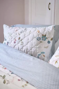 Sierkussen Quilted Kawai Flower Wit