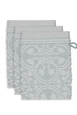 Washandje Set/3 Tile De Pip Licht 16X22 Cm