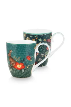 Winter Wonderland Set/2 Mokken Xl Groen